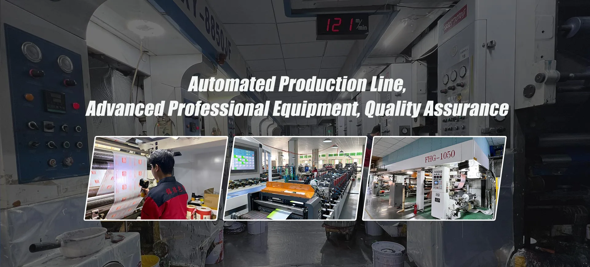 Barisan pengeluaran automatik, peralatan profesional canggih, jaminan kualiti
