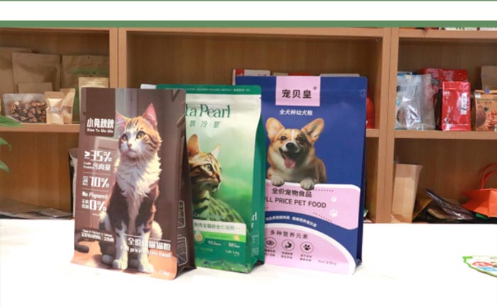 Eco-friendly kraft paper cat food bags